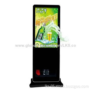 42-inch Interactive AD Players All-in-one PC with Shoe-cleaning Machine Below